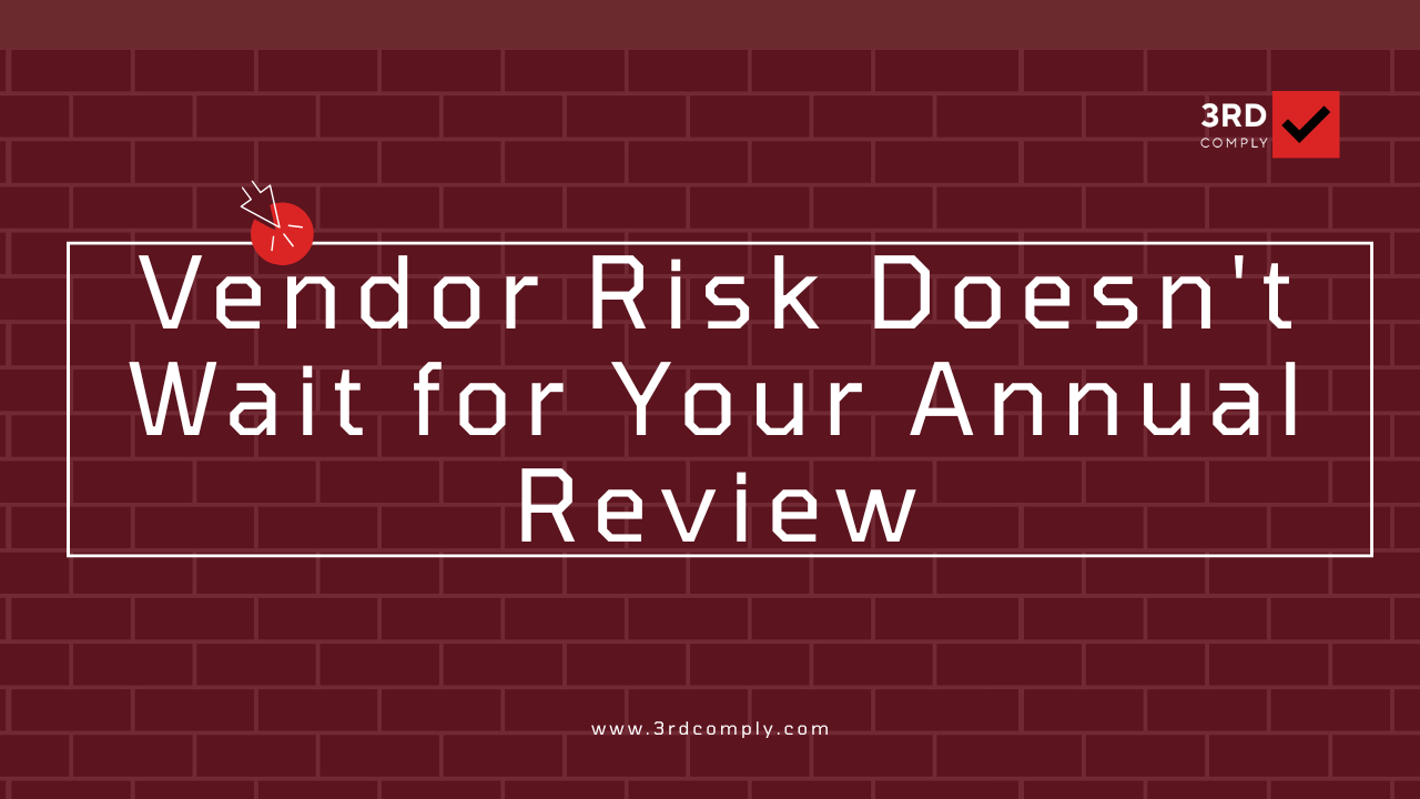Continuous vendor risk assessment concept illustrating ongoing supplier monitoring