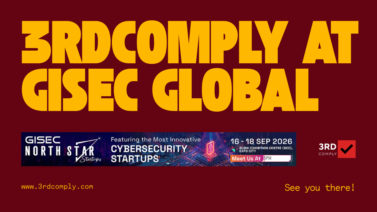 3rdComply booth at GISEC Global 2026, Stand SP58, Hall 10, Dubai