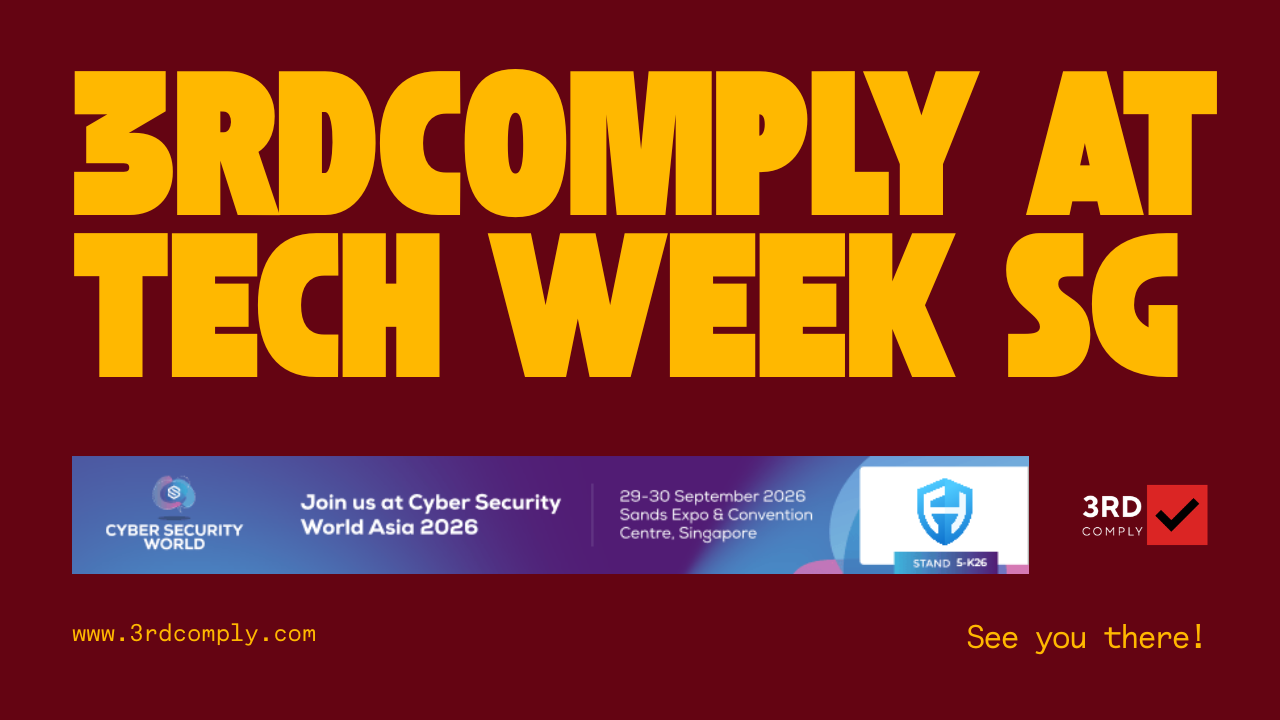 3rdComply booth at Tech Week Singapore 2026, Marina Bay Sands