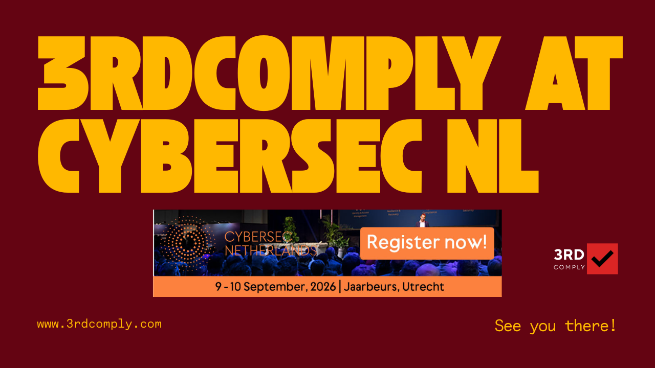 3rdComply booth at Cybersec Netherlands 2026, Booth 11.C035, Utrecht